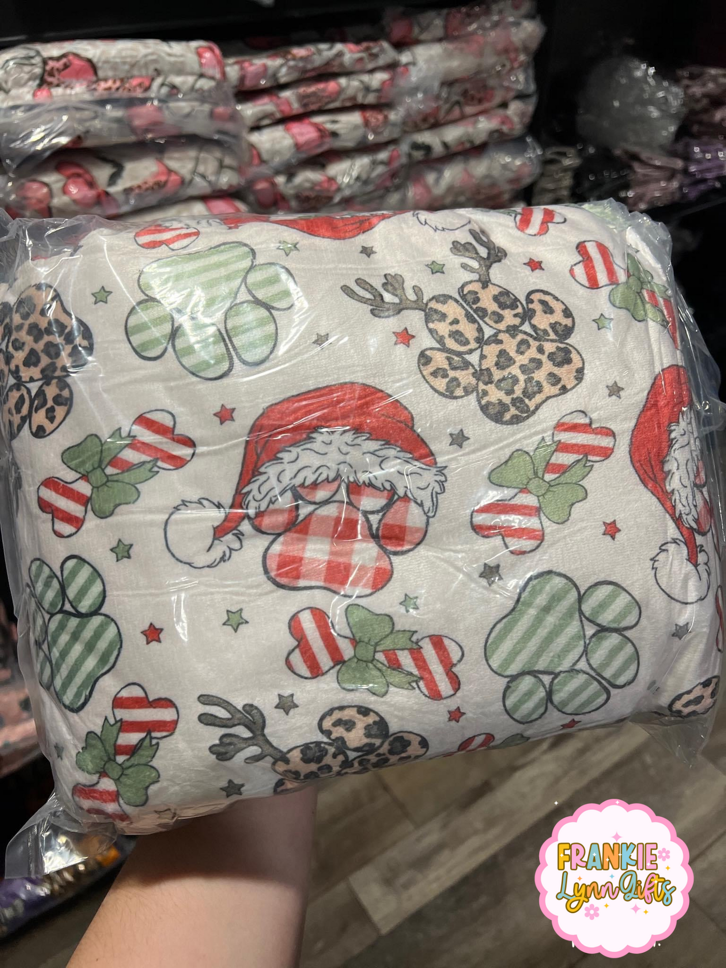 Christmas Paws Blanket