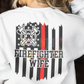 Firefighter Wife Back Only Design