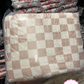 Tan Checkered Blanket