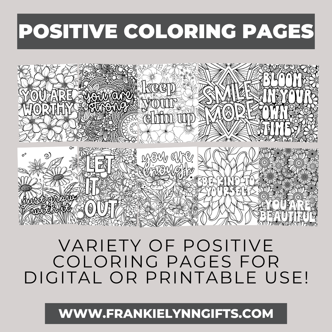 Positive Affirmations Coloring Book