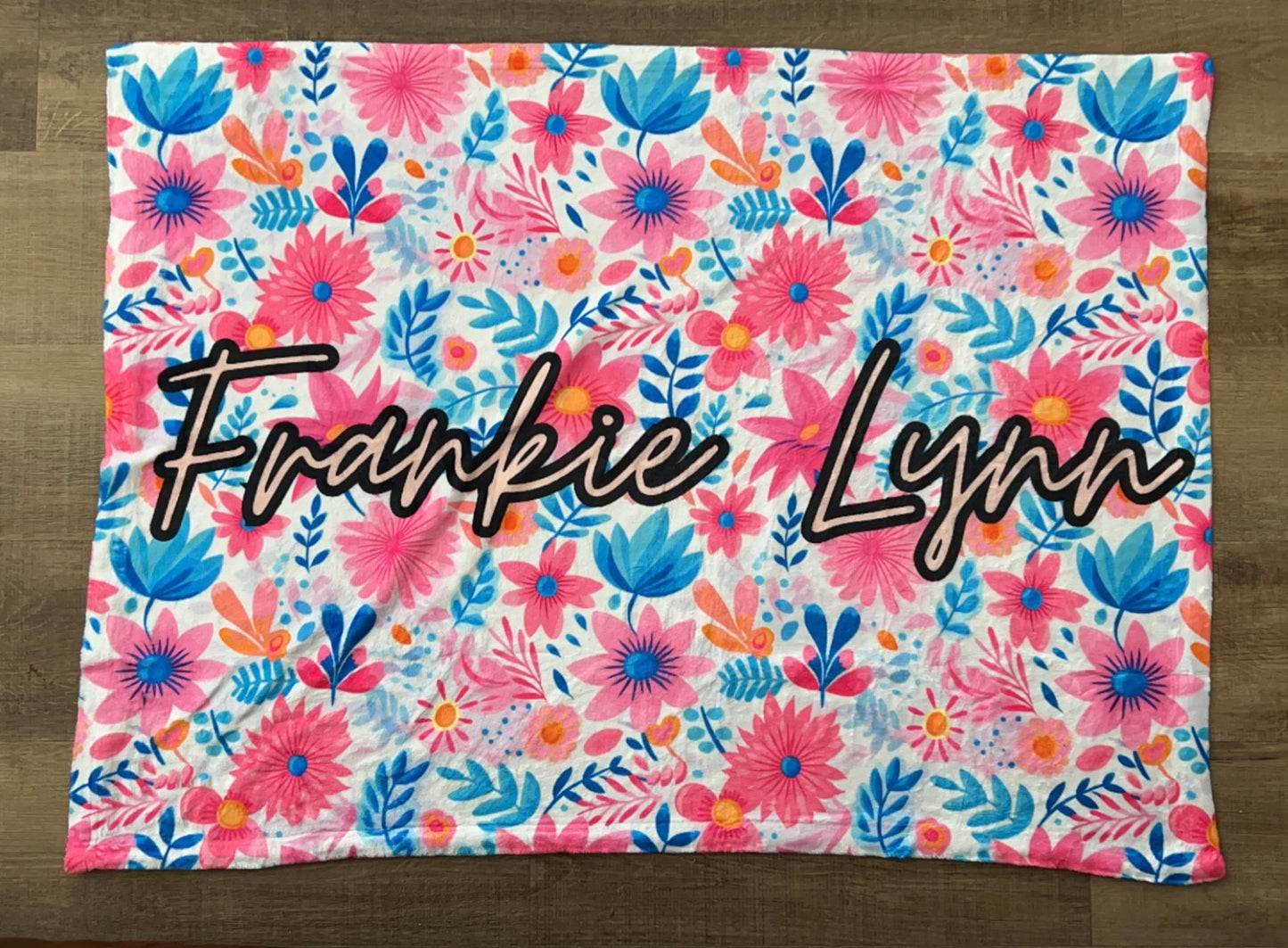 Floral Name Blanket