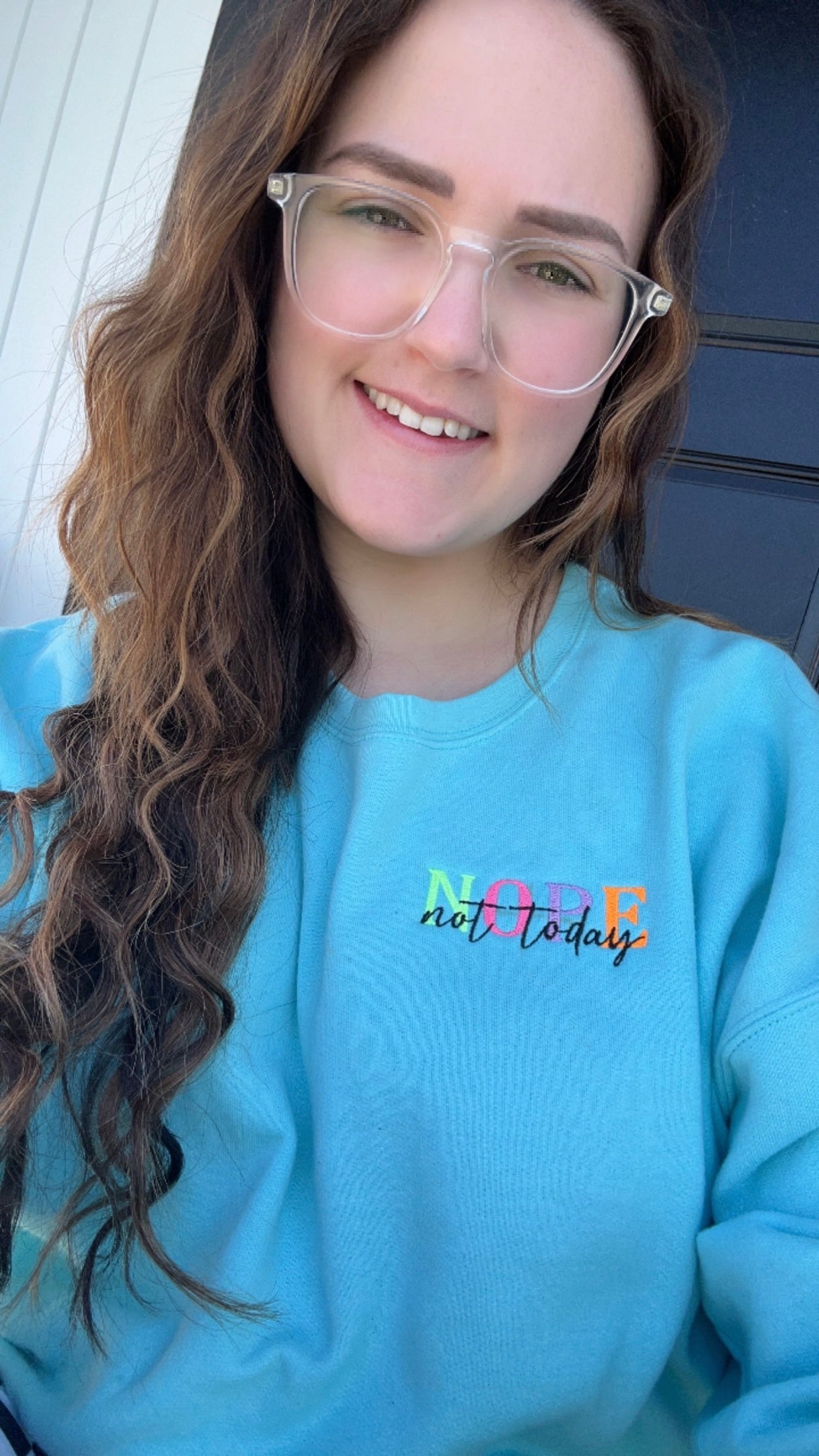 Nope Not Today Embroidered