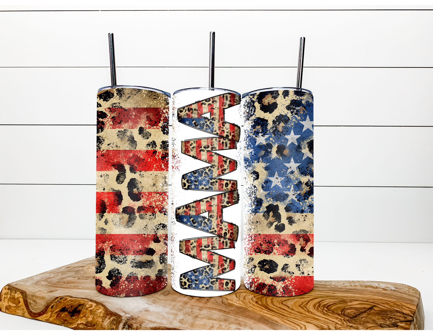 MAMA American Flag Tumbler