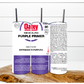 Purple Plumb Clean Version Tumbler