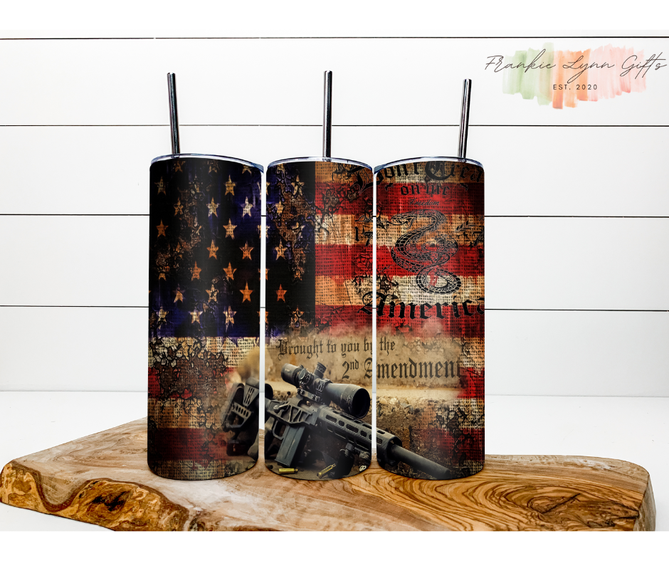 American USA Sniper Tumbler