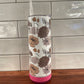 Tan Floral Boho Speaker Tumbler