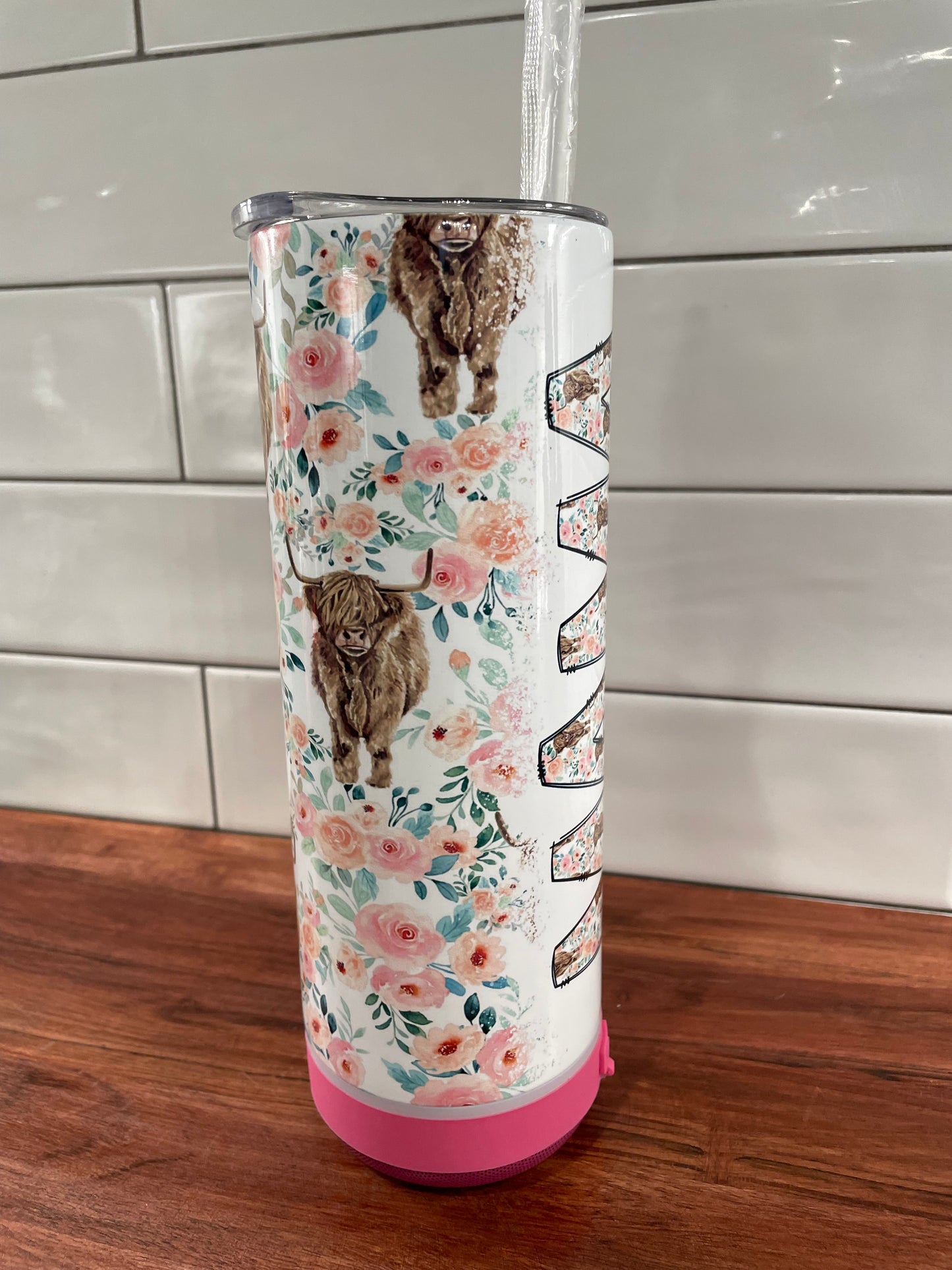 Highland Cow MAMA Speaker Tumbler