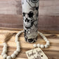 Black and White Skull Tumbler