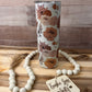 Boho Peach Floral Tumbler