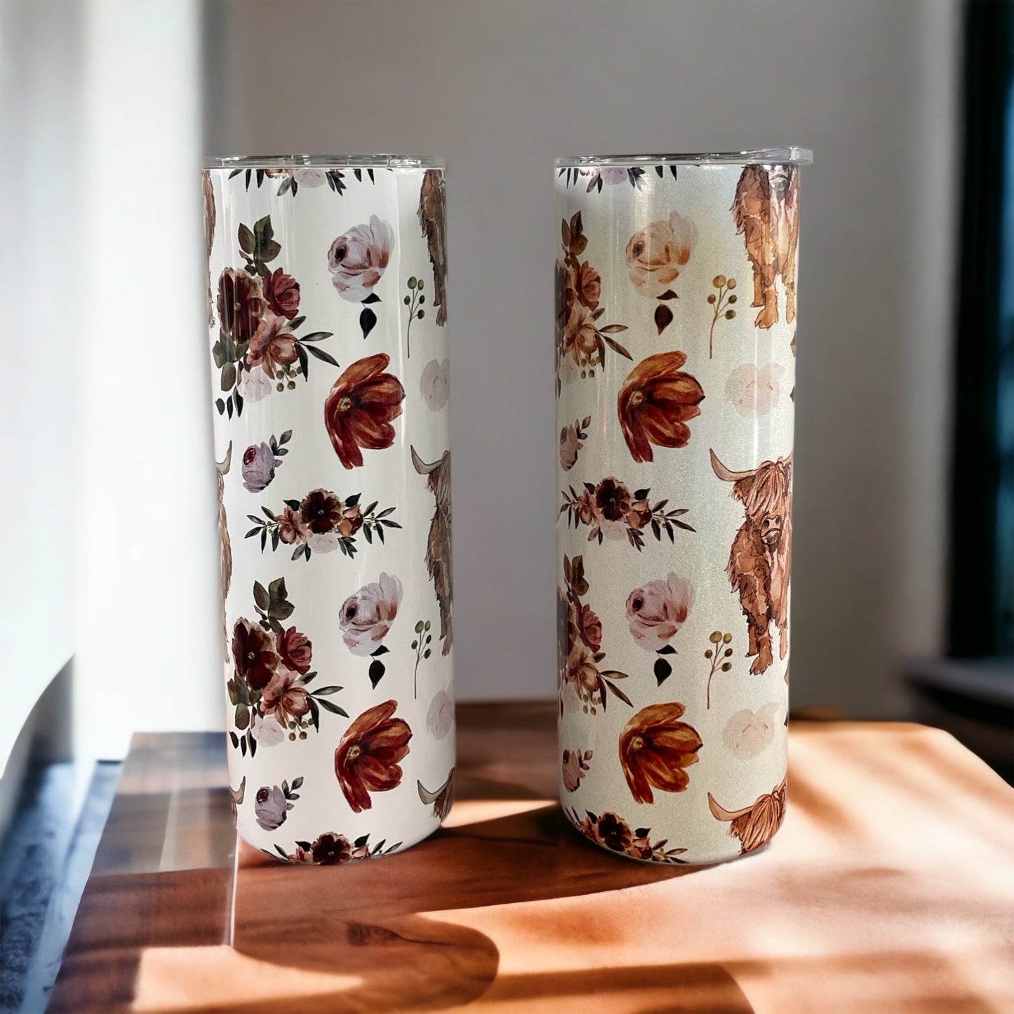 Cows & Floral Tumbler