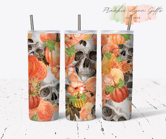 Pumpkin & Skull Tumbler